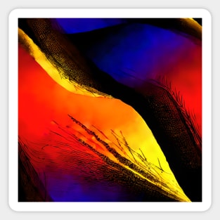 Abstract Colorful Dark Background Sticker